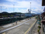 Ship's deck now level with the quays